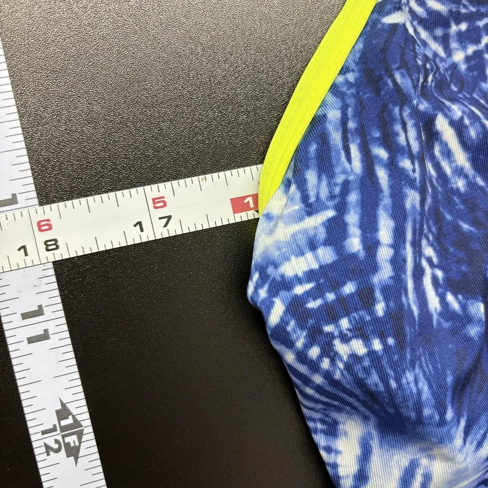 Lands' End Swimdress Womens 16 Plus Blue Tie Dye Adjustable Straps‎ One Piece